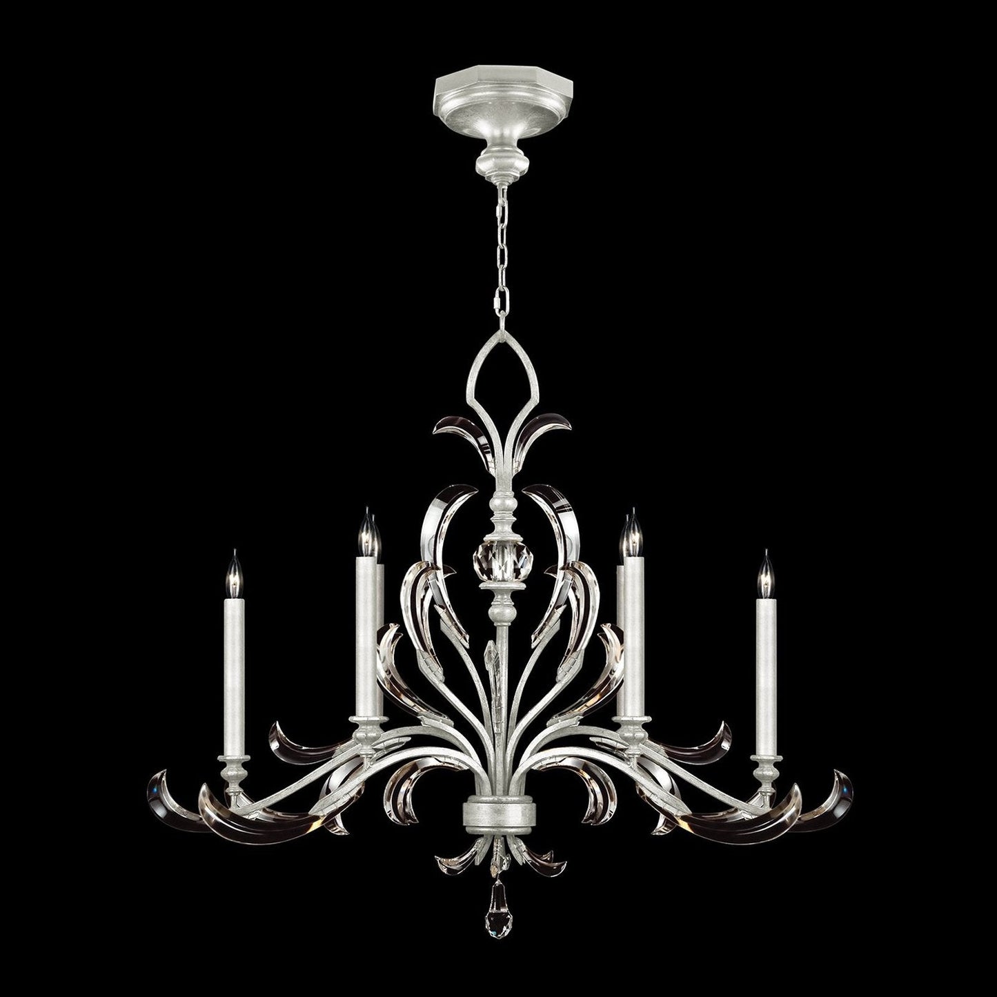 Fine Art Beveled Arcs 44" Chandelier / Muted Gold