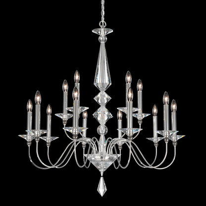 Jasmine Silver Crystal Chandelier / Default Title