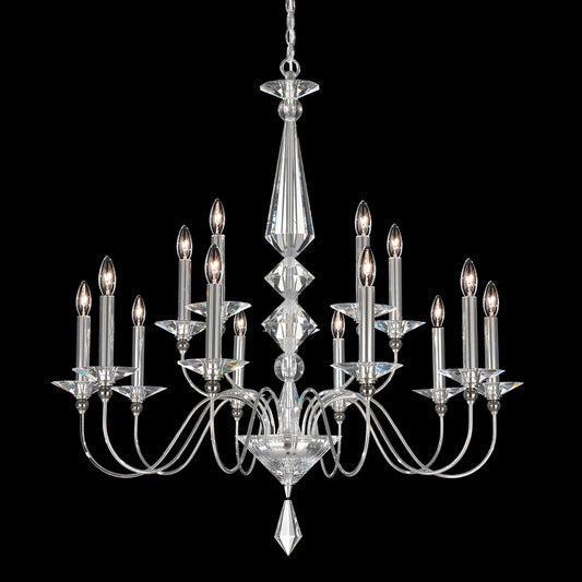 Jasmine Silver Crystal Chandelier / Default Title