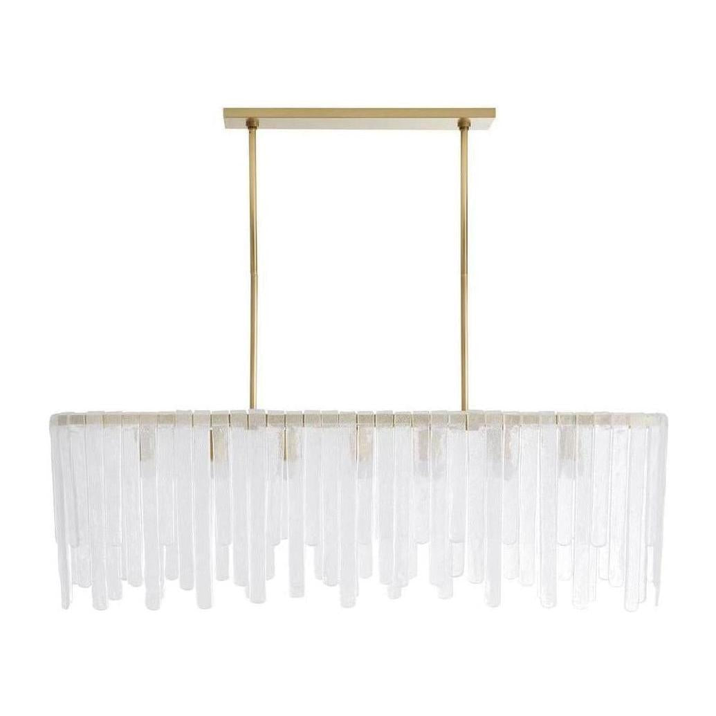 Leighton Cascading Glass Chandelier / Clear
