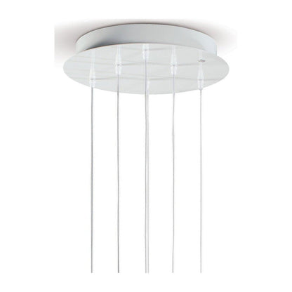 Mademoiselle Floral Six-Light Porcelain Chandelier