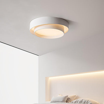 Melody Layered Ring LED Ceiling Light / ∅ 15.7″ x H 5.5″ / Dia 40cm x H 14cm / White / Warm Light