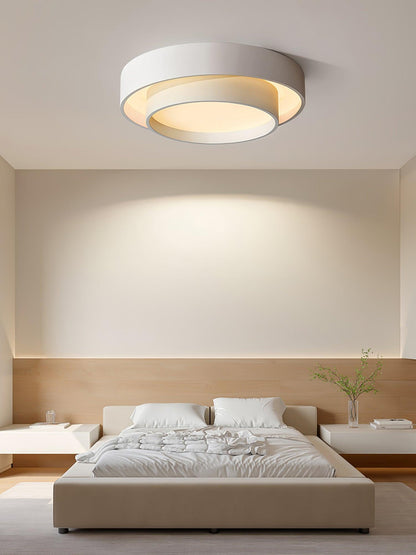 Melody Layered Ring LED Ceiling Light / ∅ 23.6″ x H 5.5″ / Dia 60cm x H 14cm / White / Cool Light