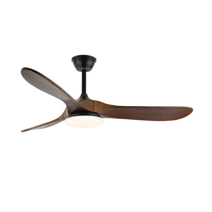 Modern Timber Blade LED Ceiling Fan