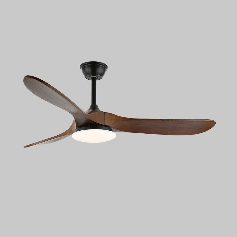 Modern Timber Blade LED Ceiling Fan