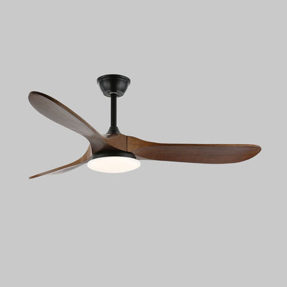 Modern Timber Blade LED Ceiling Fan
