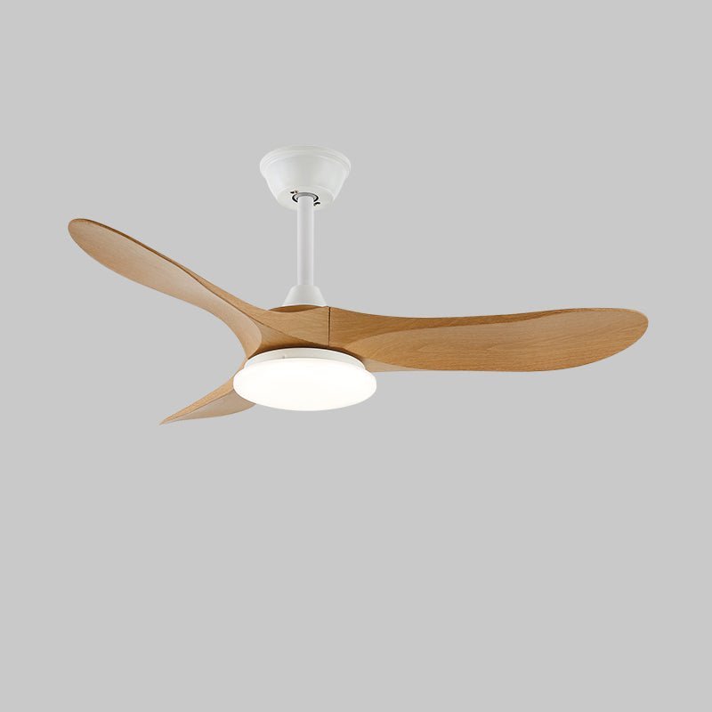 Modern Timber Blade LED Ceiling Fan