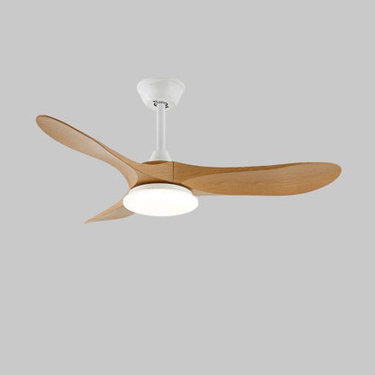 Modern Timber Blade LED Ceiling Fan