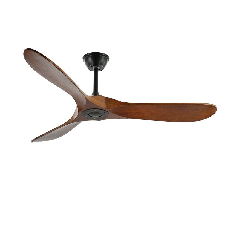 Modern Timber Blade LED Ceiling Fan