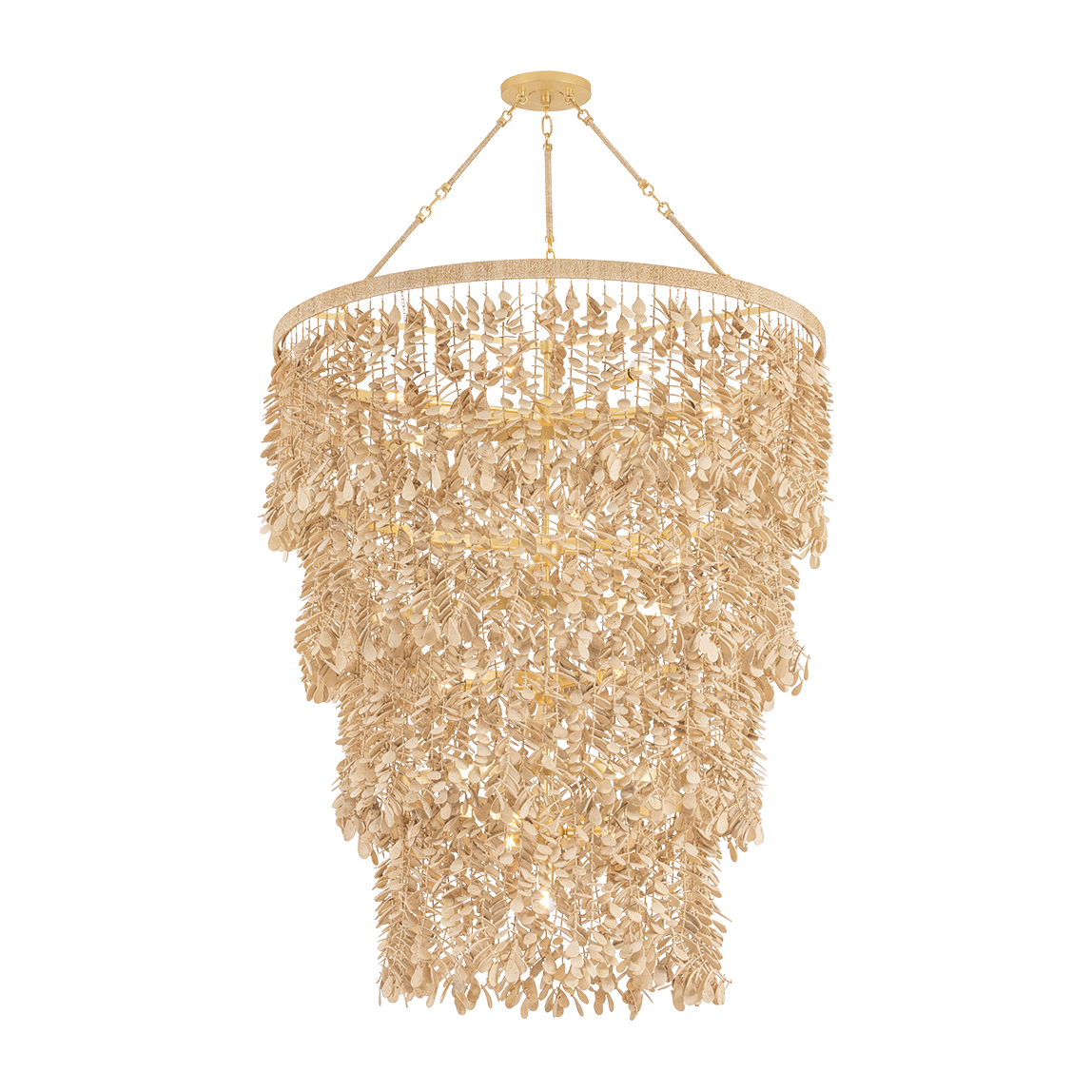 Naxos Eighteen-Light Shell Chandelier / Default Title