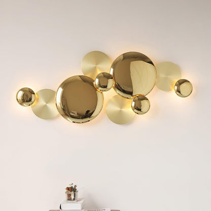 Pisco Branching Gold Wall Light / L 39.3″  x H 16.1″ / L 100cm x H 41cm / Gold & Marbling