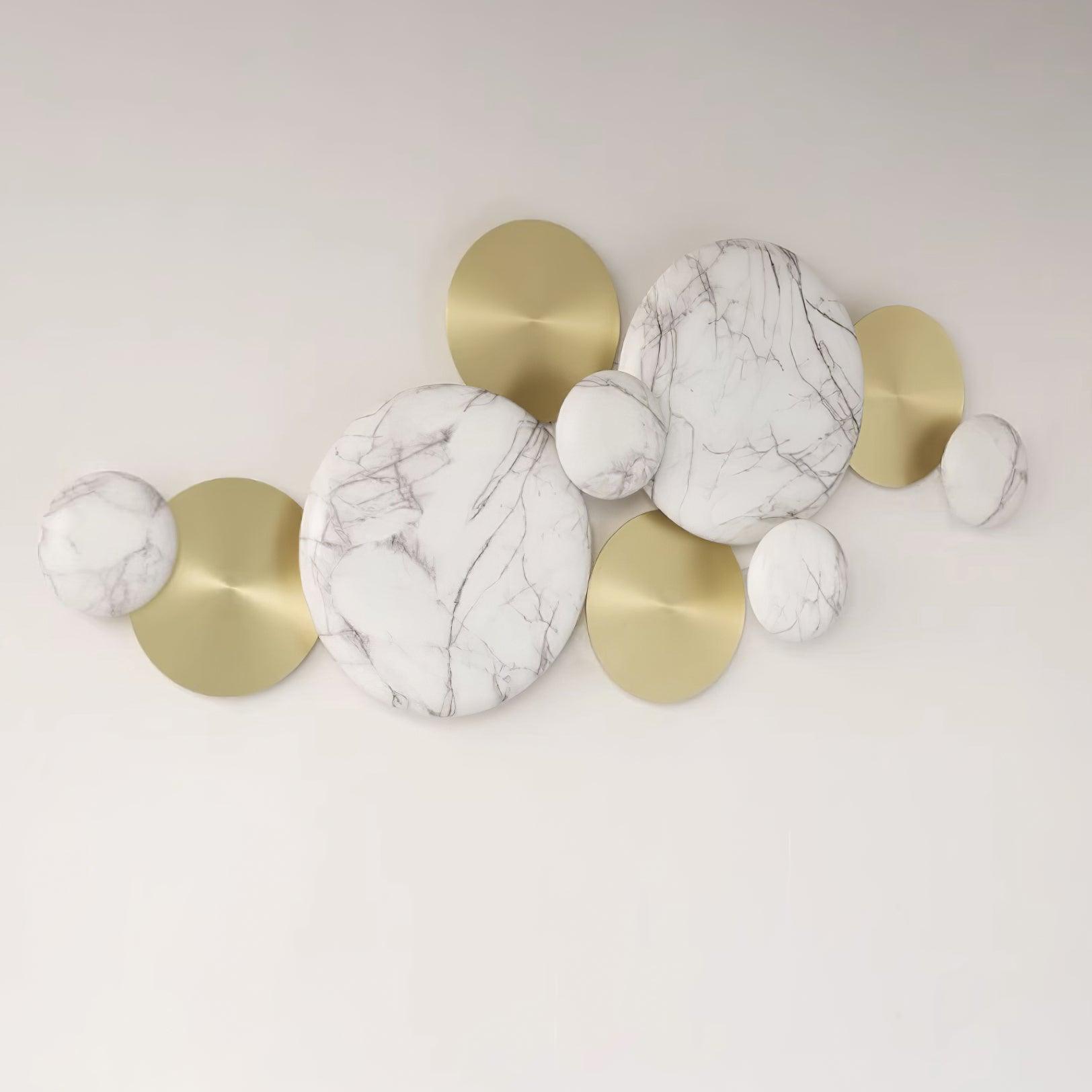Pisco Branching Gold Wall Light / L 55.1″  x H 21.2″ Set of 2 / Gold & Marbling