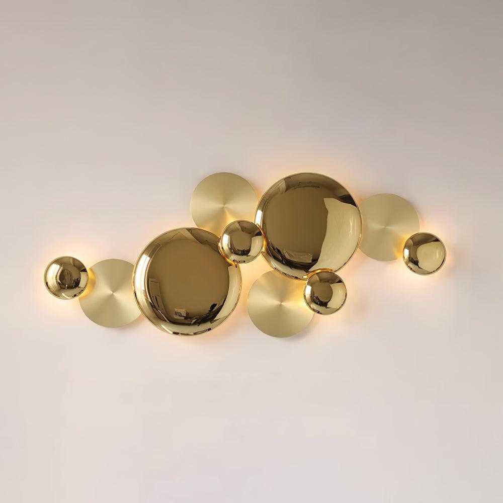 Pisco Branching Gold Wall Light / L 75.9″  x H 33.8″ Set of 2 / Gold & Marbling
