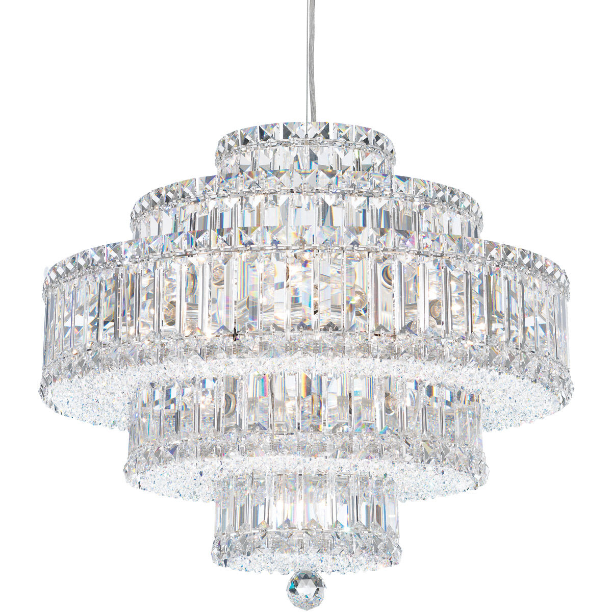 Plaza Art Deco Crystal Pendant / Clear Optic Crystal