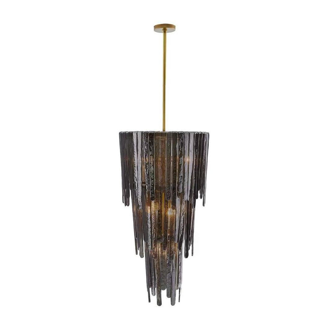 Raine Tiered Glass Waterfall Chandelier