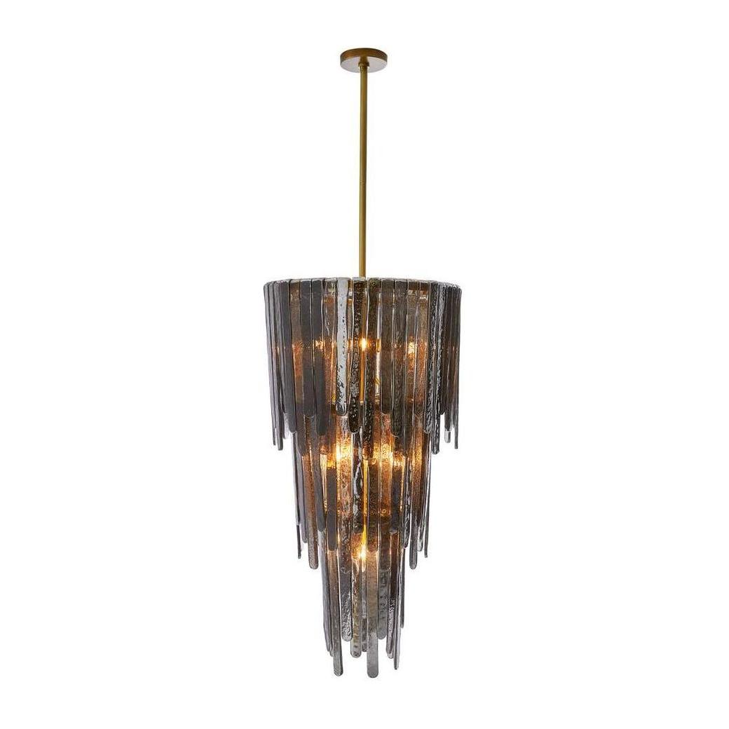 Raine Tiered Glass Waterfall Chandelier