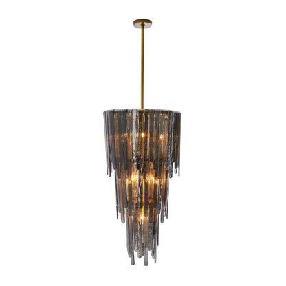 Raine Tiered Glass Waterfall Chandelier