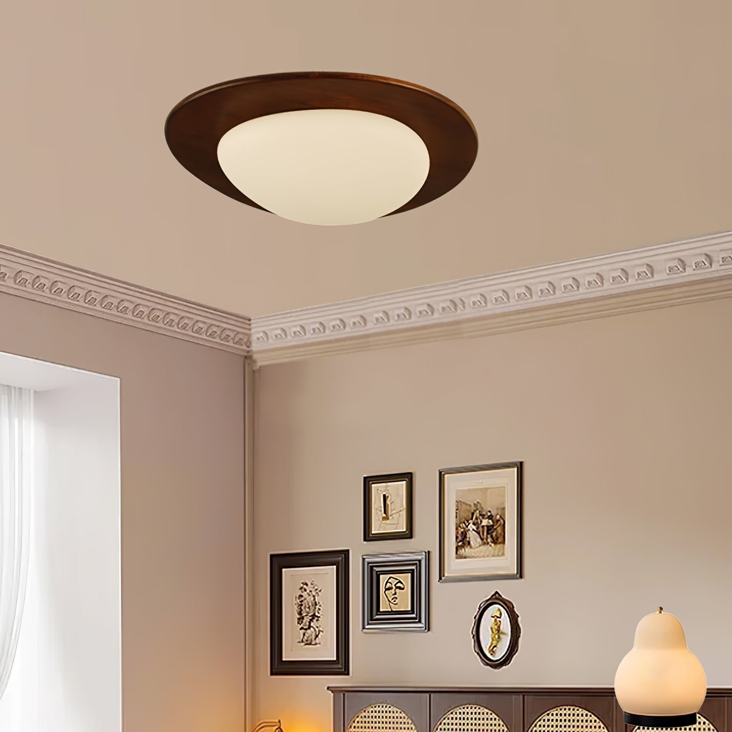 Sculptural Pebble LED Floor Lamp