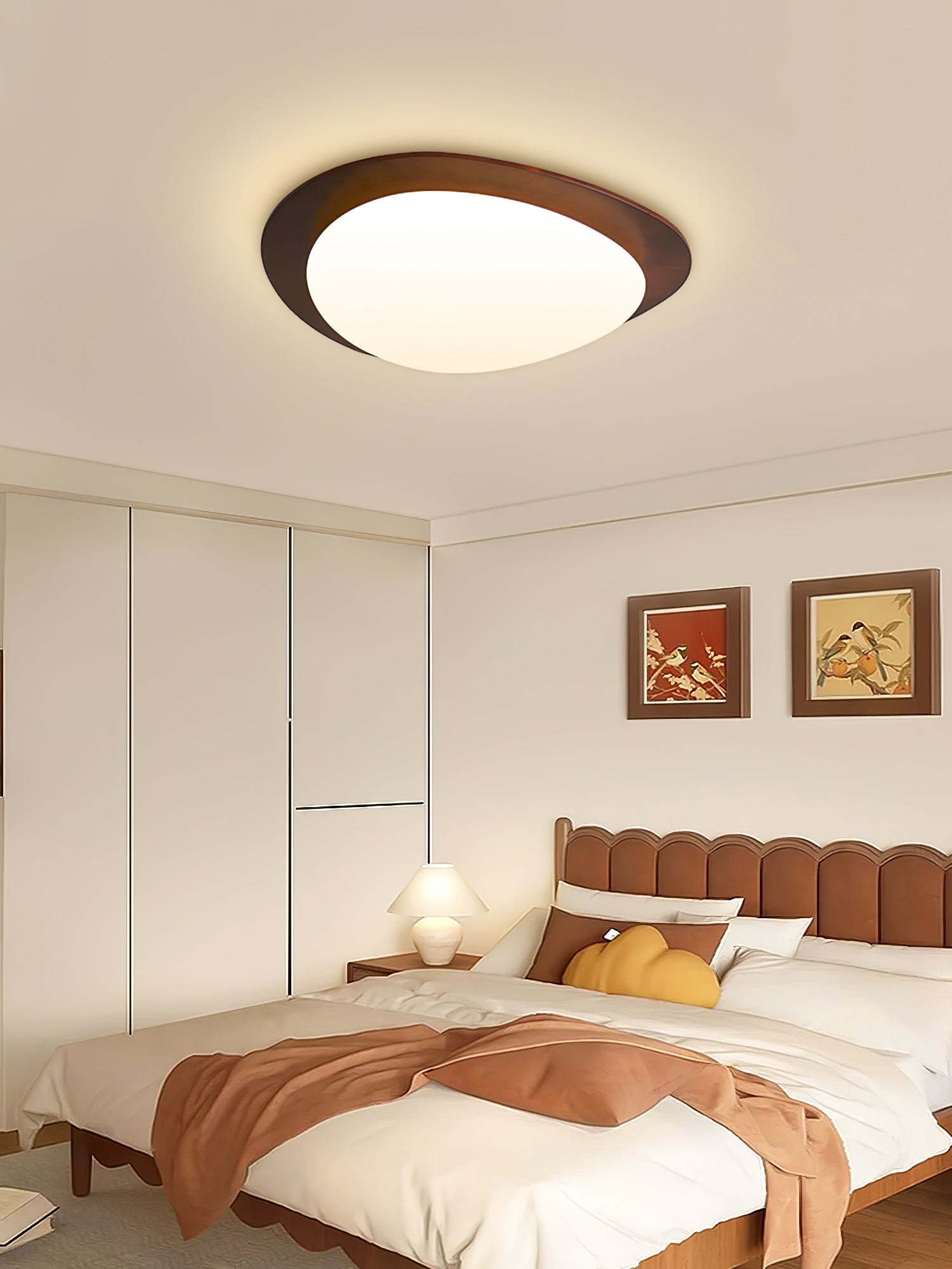 Sculptural Pebble LED Floor Lamp