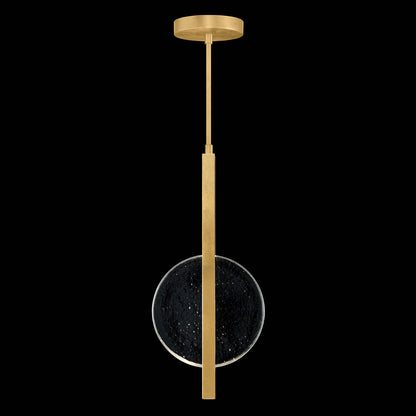 Selene Cast Glass Downlight Pendant / Gold