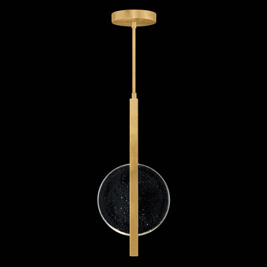 Selene Cast Glass Downlight Pendant / Gold