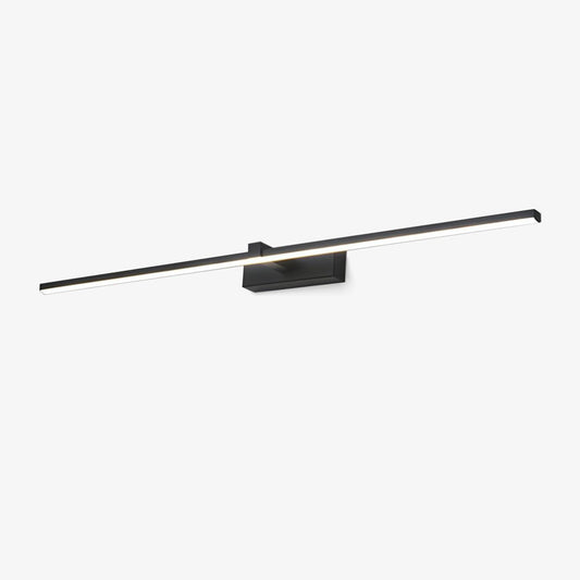 Slimline LED Picture and Mirror Wall Light / ∅ 15.7″ x H 3.1″ / Black & Warm Light / Single