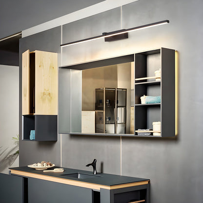 Slimline LED Picture and Mirror Wall Light / ∅ 15.7″ x H 3.1″ / Black & Warm Light / Set Of 2