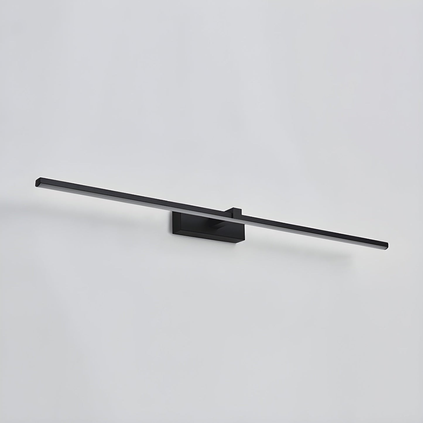 Slimline LED Picture and Mirror Wall Light / ∅ 39.4″ x H 3.1″ / Black & Warm Light / Set Of 2