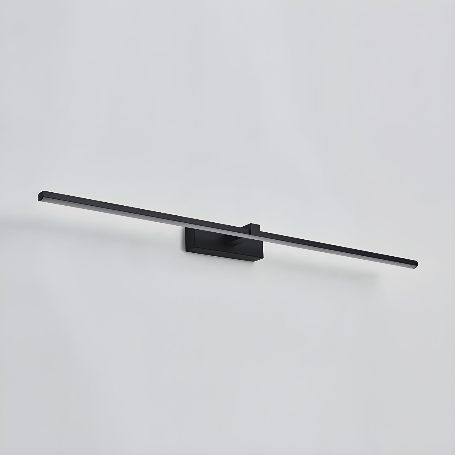 Slimline LED Picture and Mirror Wall Light / ∅ 39.4″ x H 3.1″ / Black & Warm Light / Set Of 2