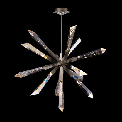 Solitude Quartz Spear Pendant / Antique Nickel