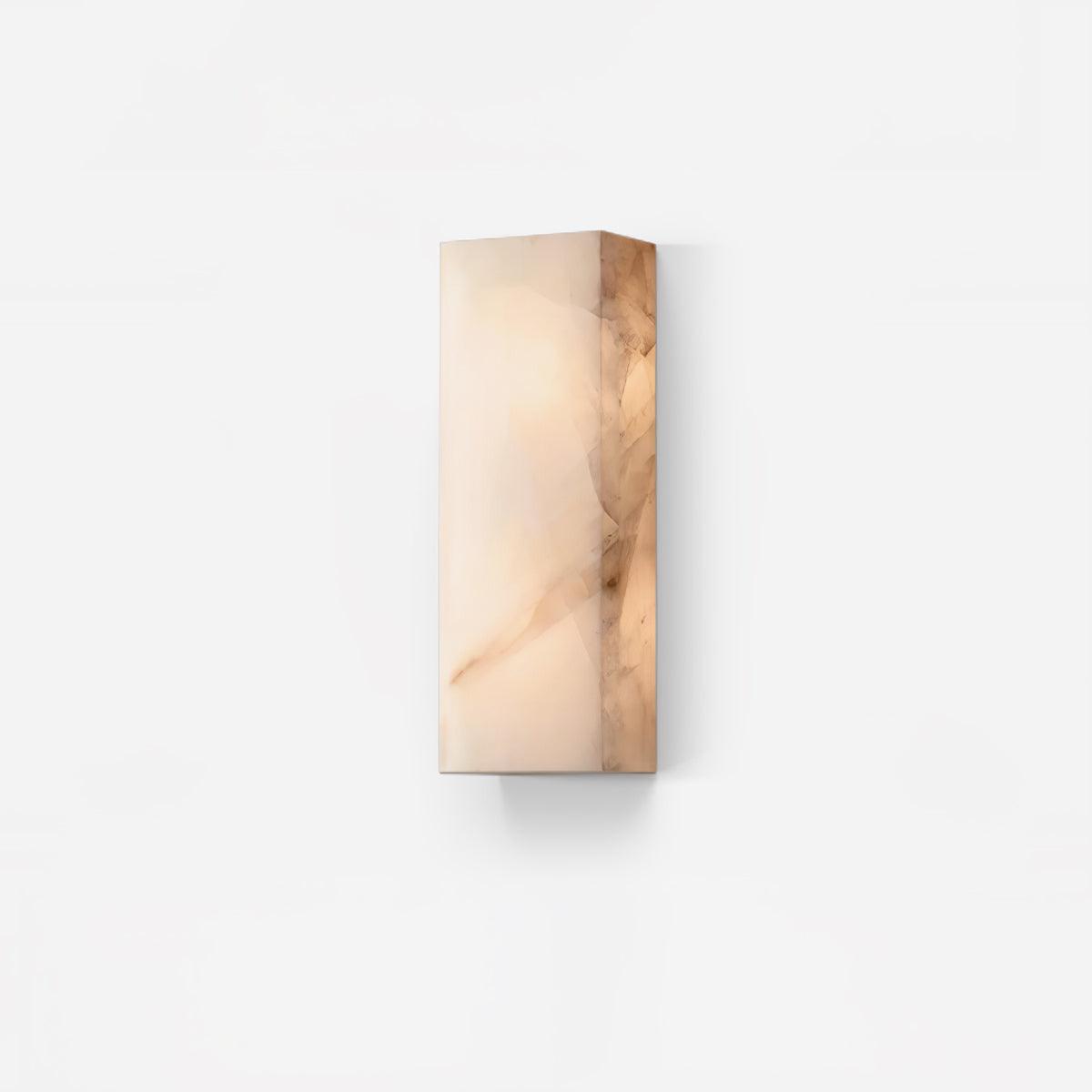 Tall Rectangular Alabaster LED Wall Light