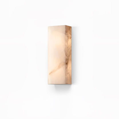 Tall Rectangular Alabaster LED Wall Light