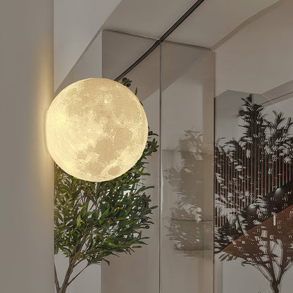 Textured Lunar LED Wall Light / ∅ 5.9″ x H 5.9″ / Model A / Set Of 2