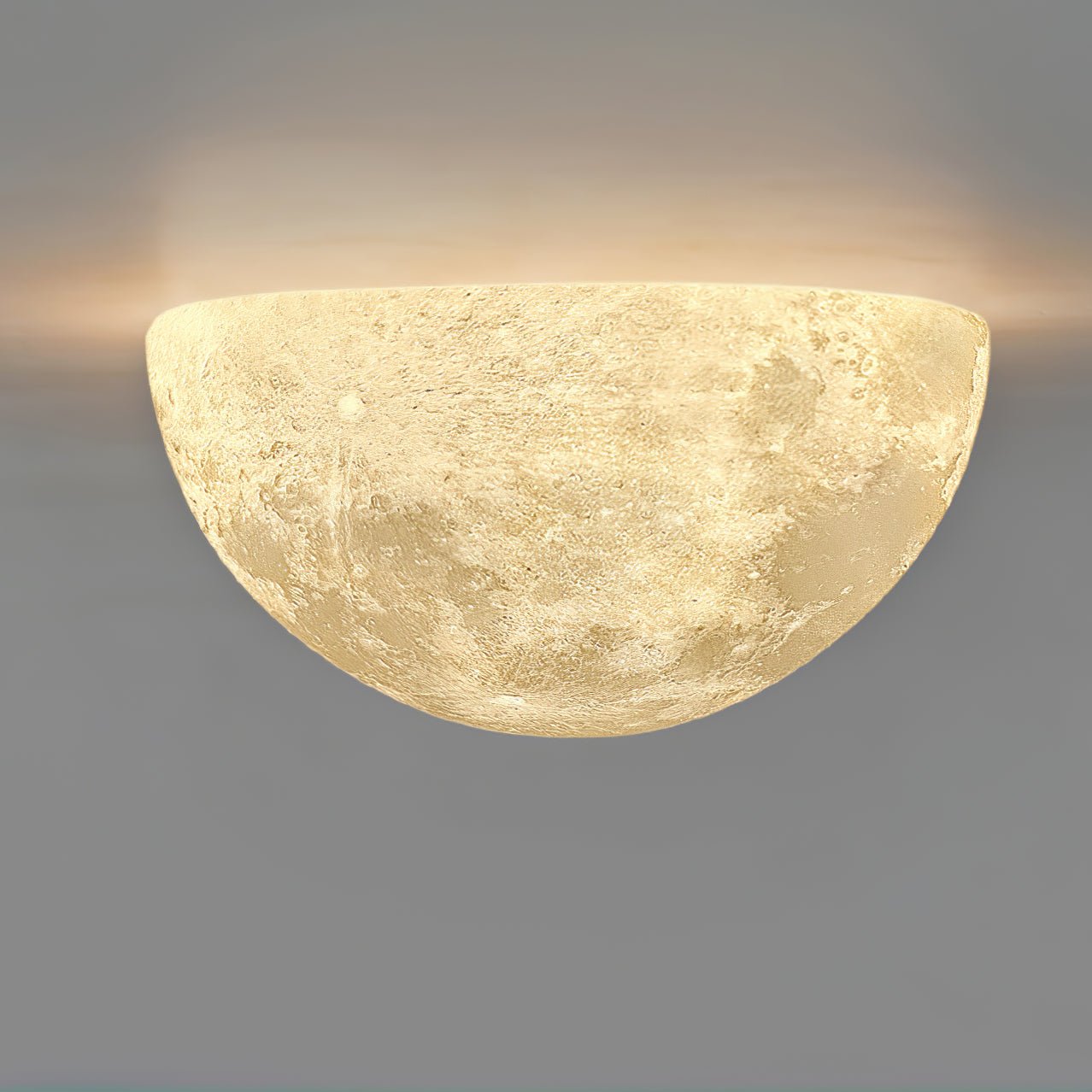 Textured Lunar LED Wall Light / ∅ 7.9″ x H 7.9″ / Model A / Single
