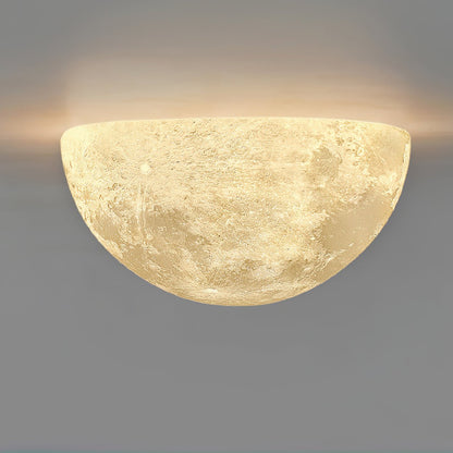 Textured Lunar LED Wall Light / ∅ 7.9″ x H 7.9″ / Model A / Single