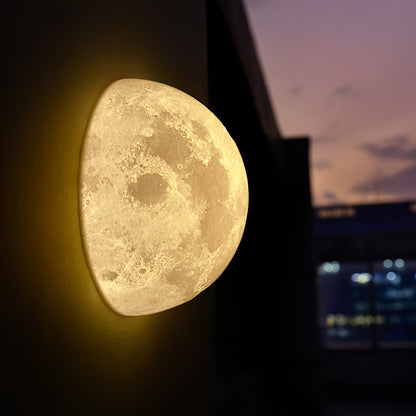 Textured Lunar LED Wall Light / ∅ 9.8″ x H 9.8″ / Model A / Single