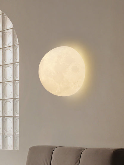 Textured Lunar LED Wall Light / ∅ 11″ x H 11″ / Model B / Set Of 2