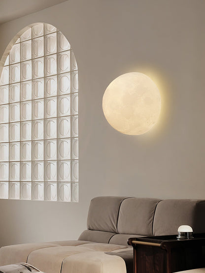 Textured Lunar LED Wall Light