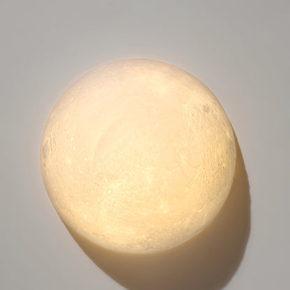 Textured Lunar LED Wall Light