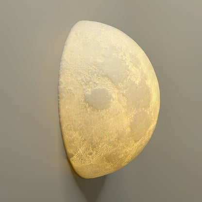 Textured Lunar LED Wall Light