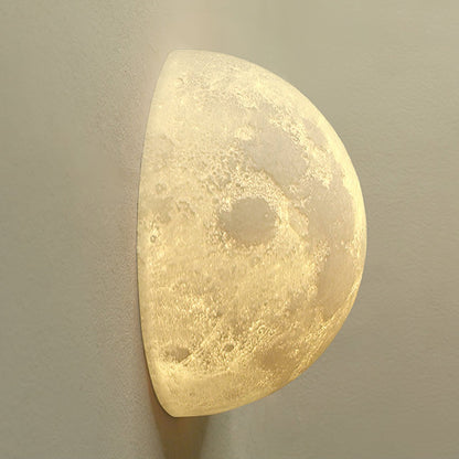 Textured Lunar LED Wall Light