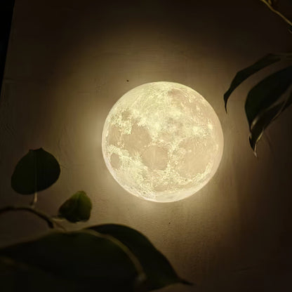 Textured Lunar LED Wall Light