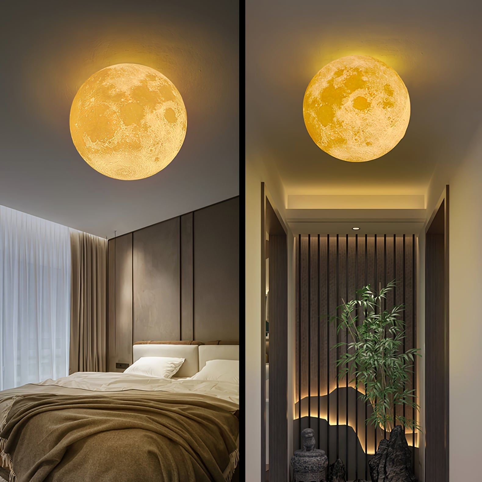 Textured Lunar LED Wall Light