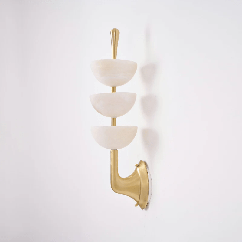 Trio Alabaster Globe LED Wall Light