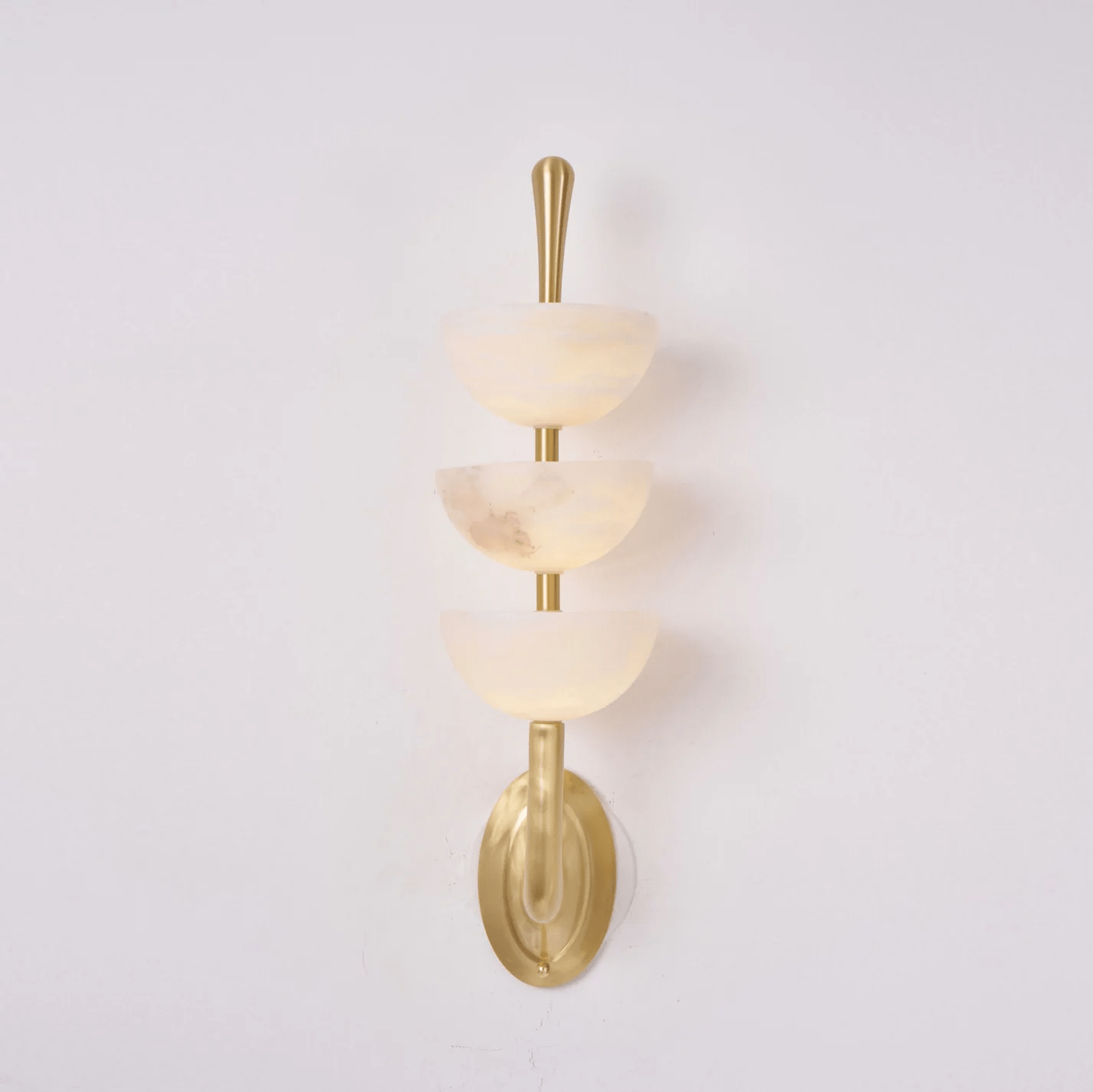 Trio Alabaster Globe LED Wall Light