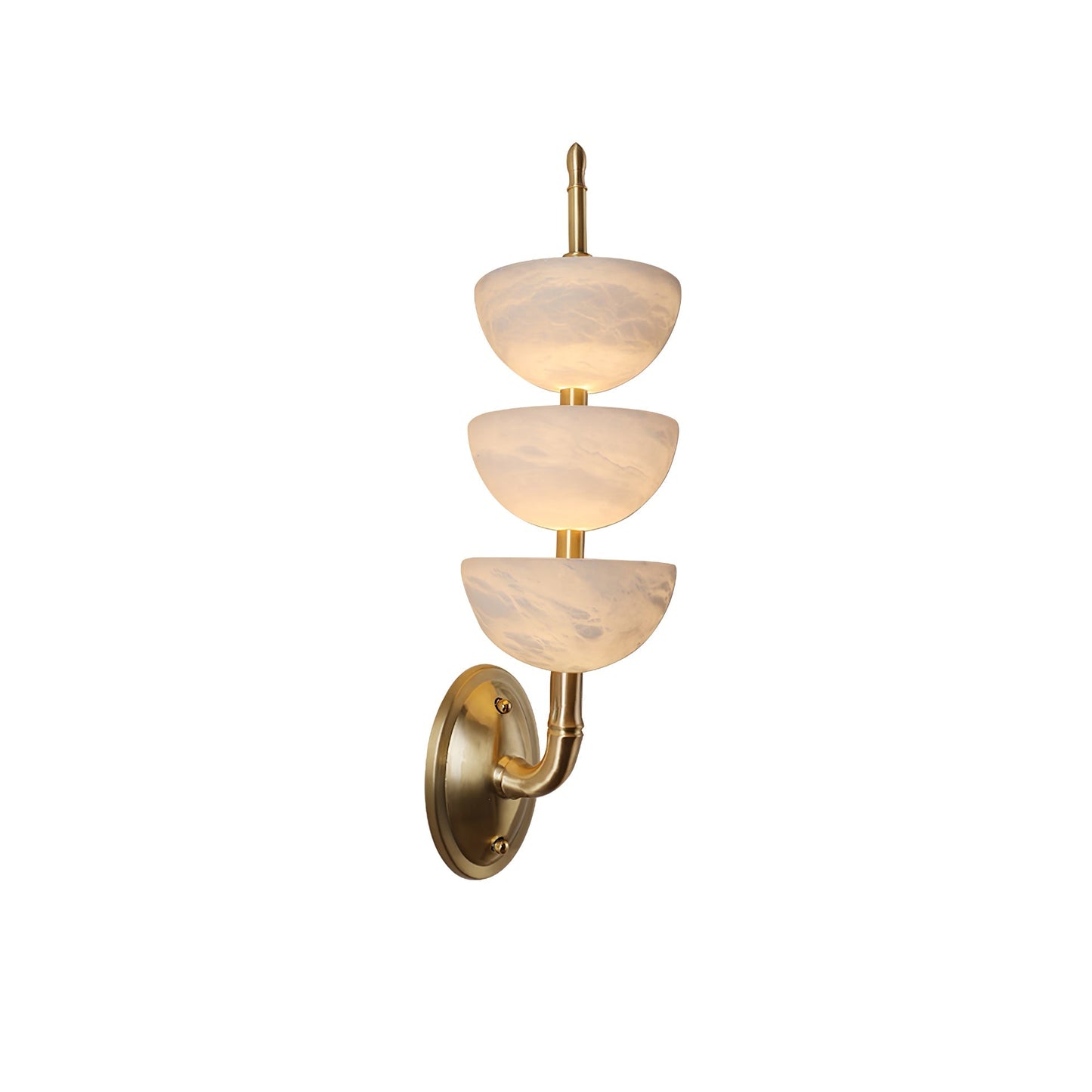Trio Alabaster Globe LED Wall Light