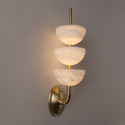 Trio Alabaster Globe LED Wall Light