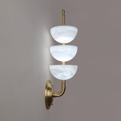Trio Alabaster Globe LED Wall Light