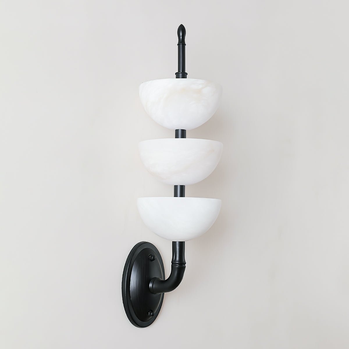 Trio Alabaster Globe LED Wall Light