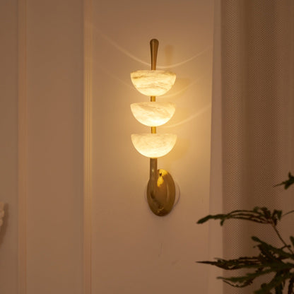 Trio Alabaster Globe LED Wall Light